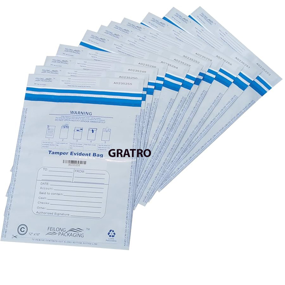 WhiteTamper Evident Bag